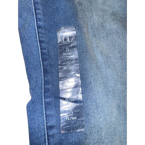 New Hi Rise Faded Blue Denim Jeans From Decree Size 5 - Picture 5 of 9